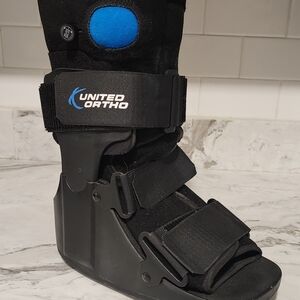 Black Walking Boot